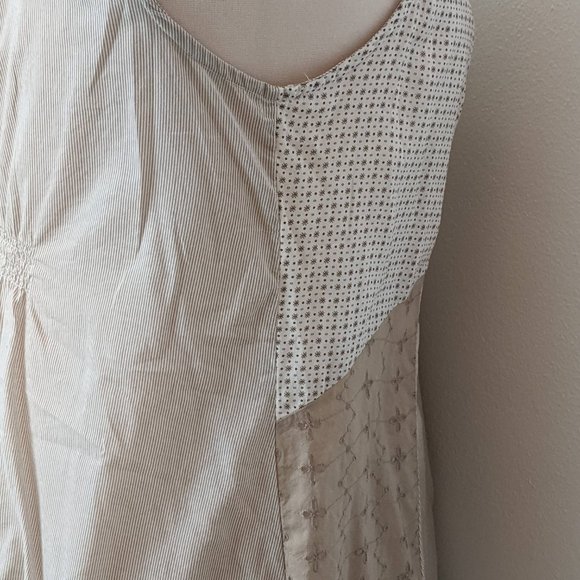 Cottagecore! Long Cotton Patchwork Tank - Picture 6 of 7
